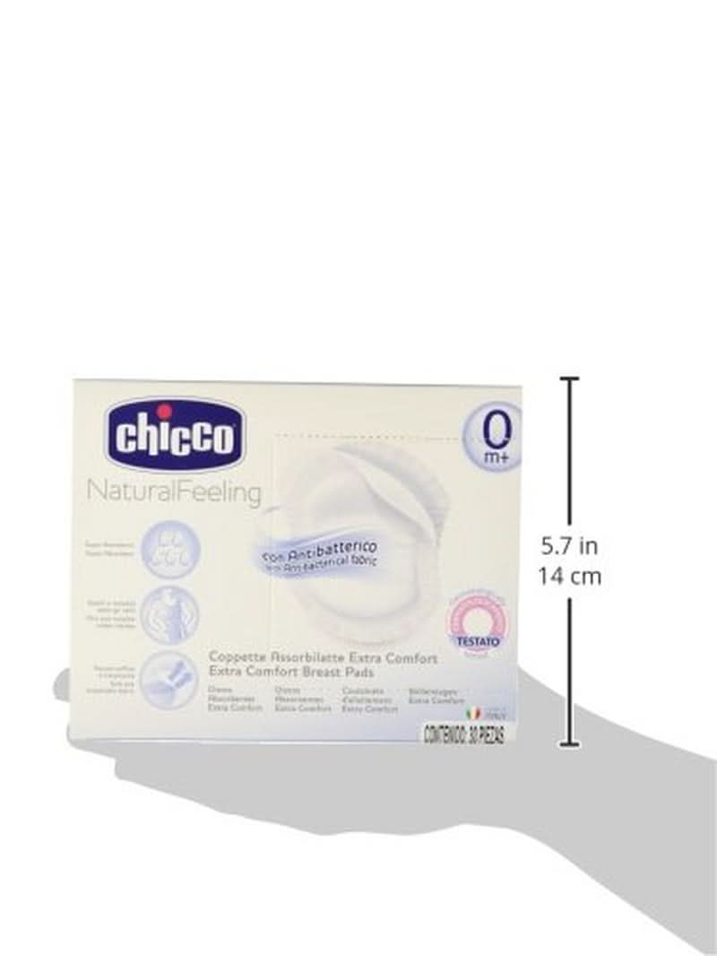 Chicco Acterielle Natural Feeling kojící podložky, 30 kusů Příslušenství pro výživu a kojení Bebe Naty Shop