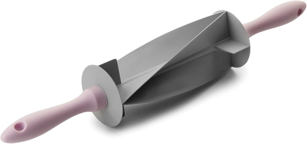 RODILLO CORTADOR DE Croissant, plast, šedá/růžová, 18 x 18 x 10 cm