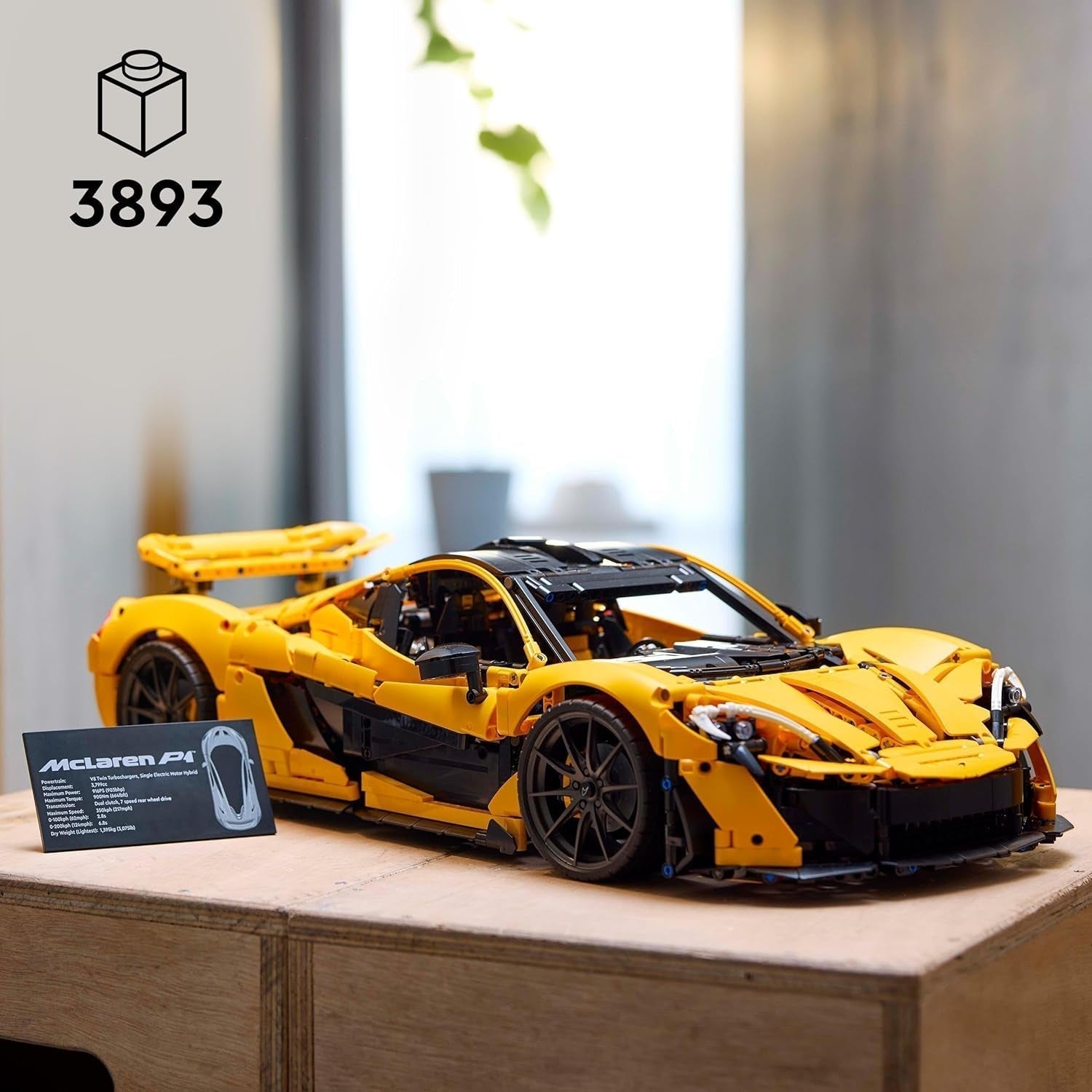 LEGO Technic Mclaren P1 Super sada sportovních aut Pro dospělé fanoušky aut Dárek V8 Pístový motor 7rychlostní převodovka Model autíčka Sada autíček 42172 Stavebnice Besuche den LEGO-Store