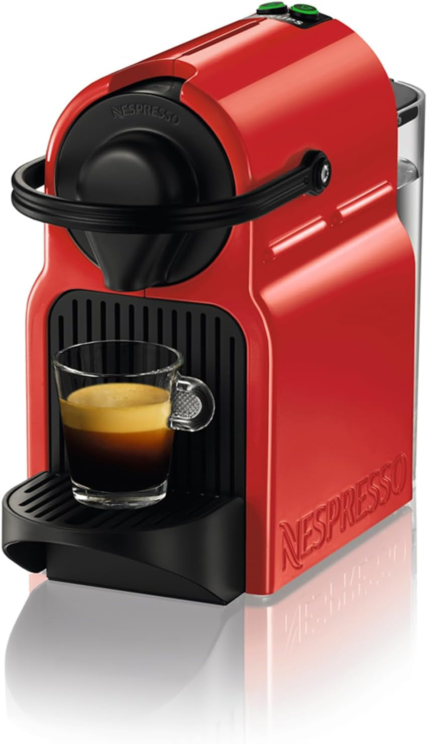 Espressor Krups Nespresso Inissia – espressor compact pentru capsule de cafea, presiune de 19 bari, încălzire rapidă în 25 de secunde, funcție de economisire a energiei, rezervor de apă de 0,7 l, roșu, model YY5506FD