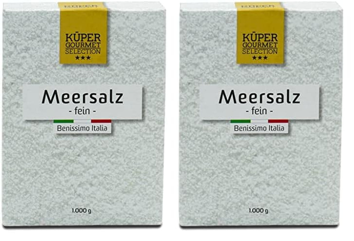 Küper Selection Meersalz - 1000 g hrubé soli na koření a zjemnění - ohne Zusätze oder chemische Nachbehandlung