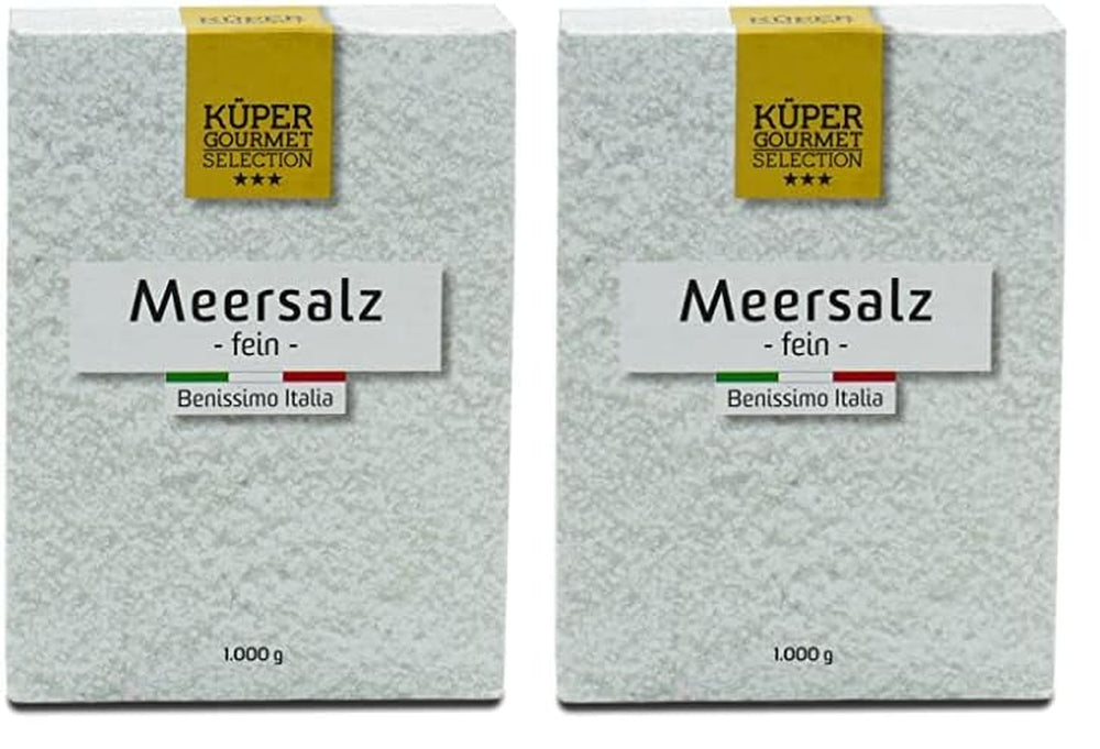 Küper Selection Meersalz - 1000 g hrubé soli na koření a zjemnění - ohne Zusätze oder chemische Nachbehandlung