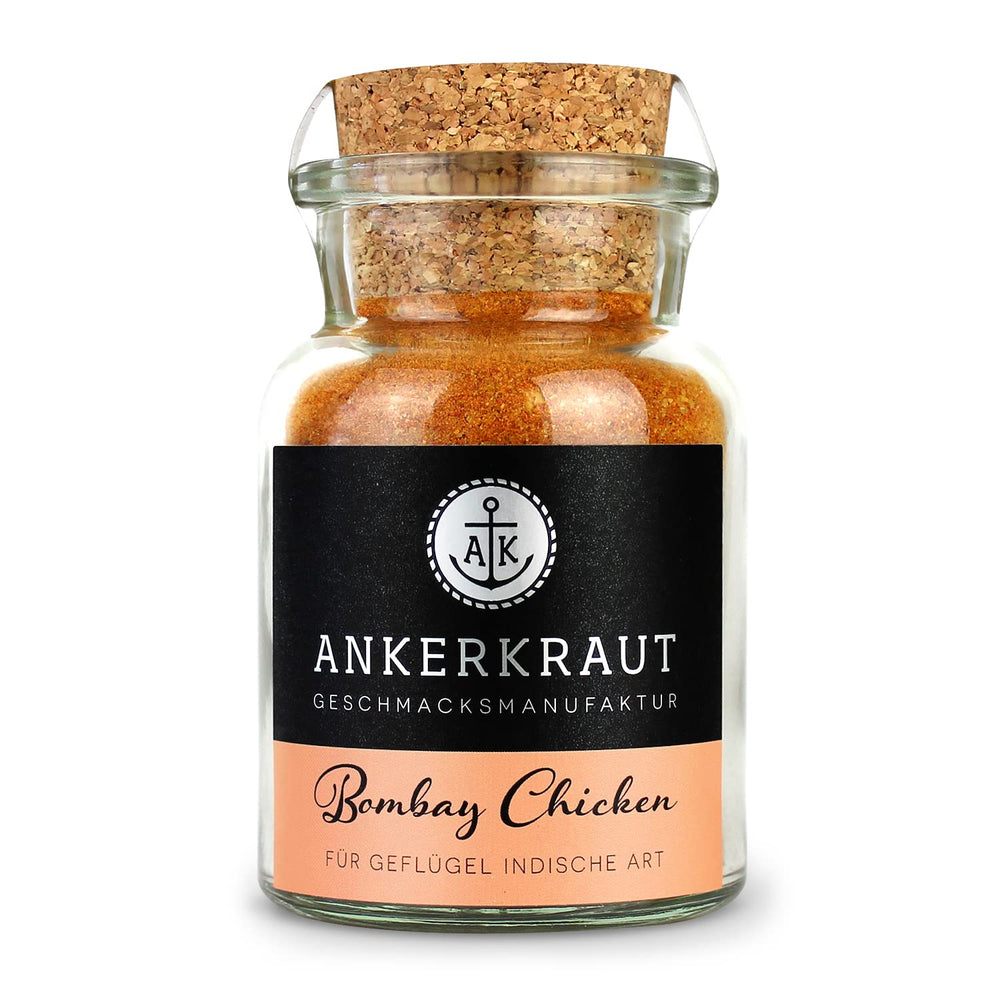 Ankerkraut Bombay Chicken, indischer BBQ-Rub für Hähnchen und Chicken-Wings, 230g Streuer