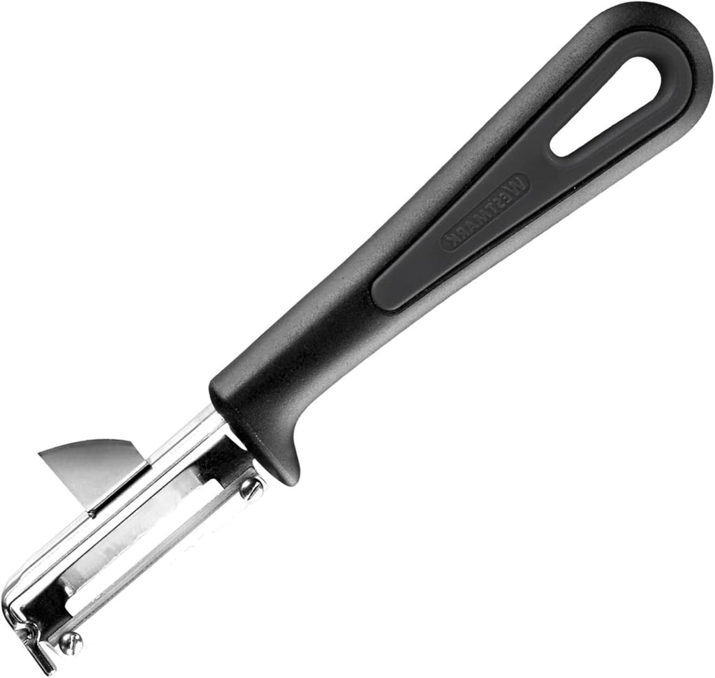 Westmark 29092270 Sparschäler Gallant, Pp/Tpe/Edelstahl, Schwarz / Rot, 16,5 X 3,7 X 2 Cm Peeler Naty Shop Gentle (pentru stângaci)
