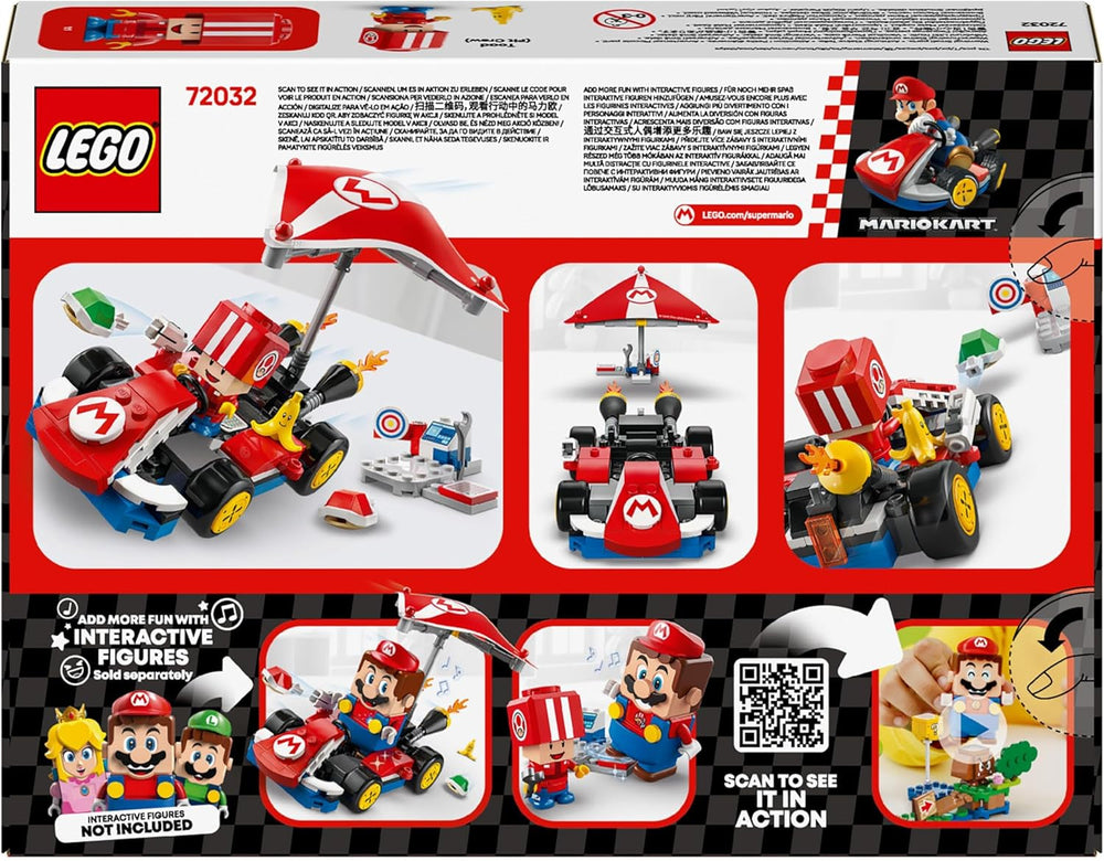 LEGO Super Mario: Mario Kart – standardní motokára, kolekce Nintendo, dárek pro děti, umožňuje chlapcům, dívkám a hráčům od 7 let hrát samostatně, dobrodružná hračka s figurkou ropuchy 72032 Stavebnice Besuche den LEGO-Store