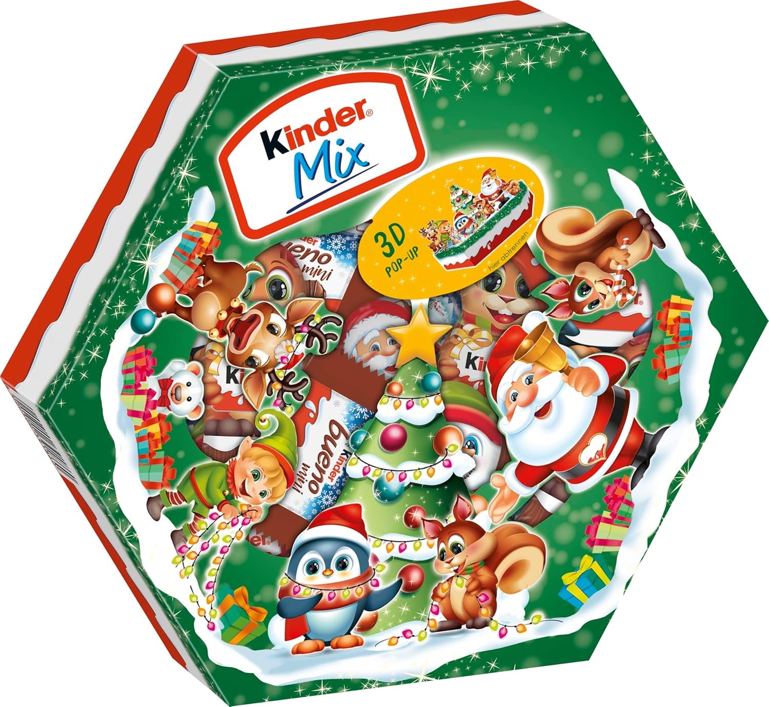 Vánoční talíř Kinder Mix - lahodné čokoládové speciality z řady Kinder - 143g