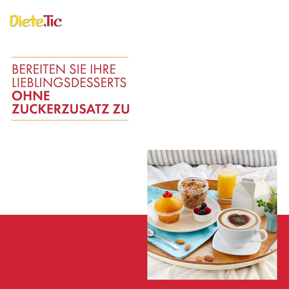 Diete.Tic tekuté sladidlo se stévií, nula kalorií, praktické balení 3 x 50 ml (1000 kapek), bez lepku, bez konzervantů, skvělé pro slazení nápojů, jogurtů a ovocných salátů