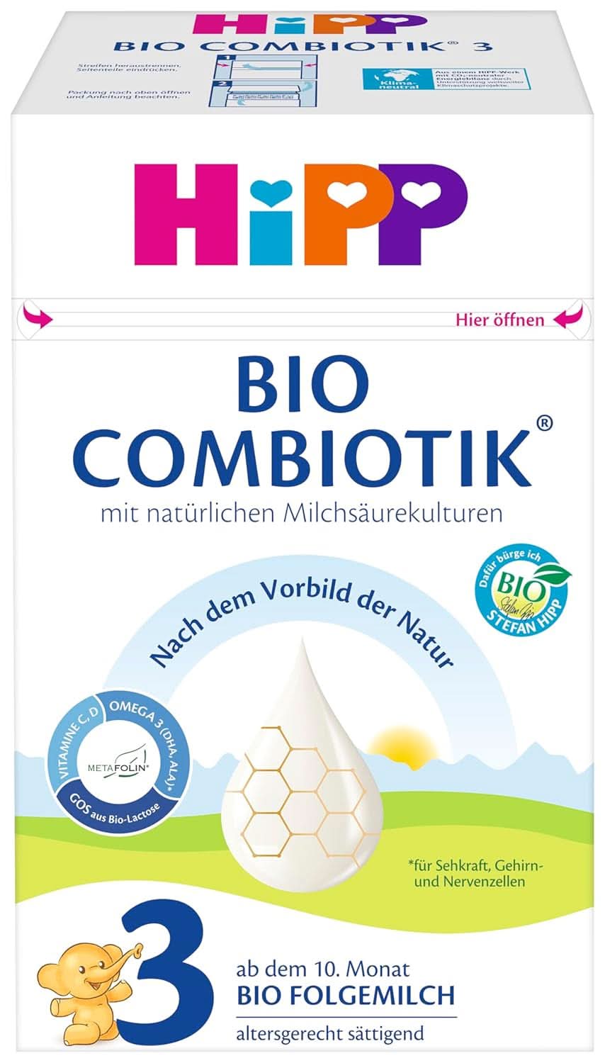 Hipp Bio mléčná výživa 2 BIO Combiotik, Balení 4 ks (4 x 600 gramů) Maminka a miminko Naty Shop NOVINKA - 3 Bio Kombiotika 4 x 600 gramů