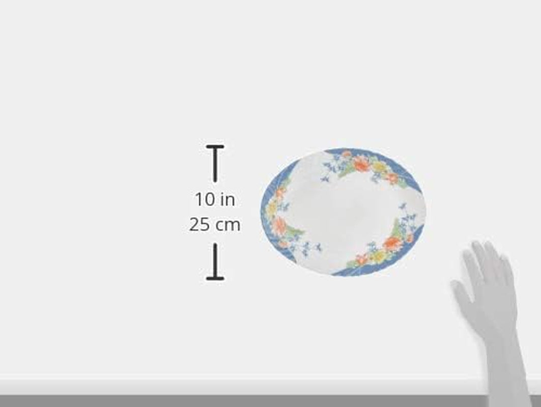 Florine Tafelservice Mit Blumen, Glas, Mehrfarbig, 33 X 33 X 31 Cm Sady nádobí Naty Shop