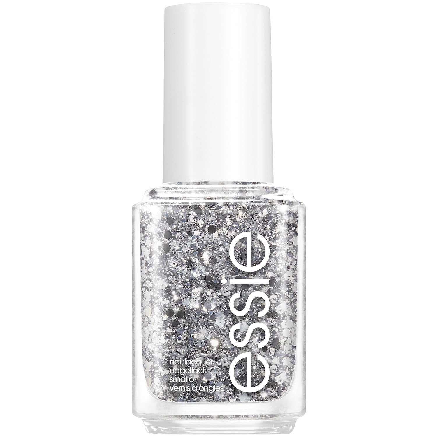 Essie Glitter lak na nehty č. 275 o řez výše, třpytky/růžový, 13,5 ml