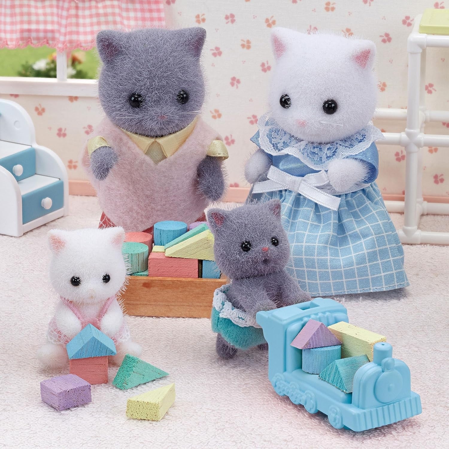 Sylvanian Families L5457 Pisici persane gemene - Figurine pentru casa de păpuși Papusi Naty Shop