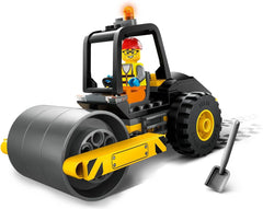Stavební vozidlo LEGO City Road Roller pro 5leté děti Hračka s parním válečkem s minifigurkou stavebního dělníka Nápaditý herní zážitek pro chlapce a dívky Malý zábavný dárek 60401 Stavebnice Besuche den LEGO-Store