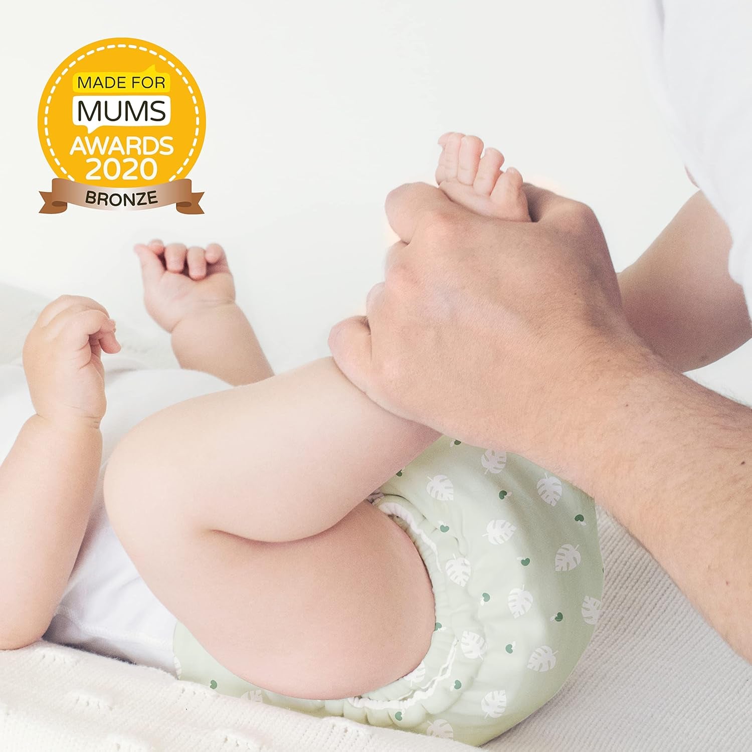 Opakovaně použitelné dětské ubrousky Bambino Mio – základní – šetrné k životnímu prostředí, bez chemikálií, oboustranné, omyvatelné, 10 balení, cloud – balení se může lišit