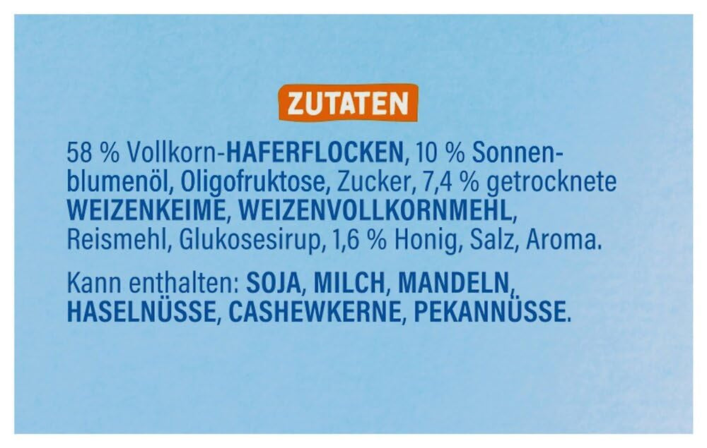 Dr. Oetker Vitalis Less Sweet Crunchy Pure: Křupavé müsli s o 30 % méně cukru, balení 5 ks (5 x 600 g)