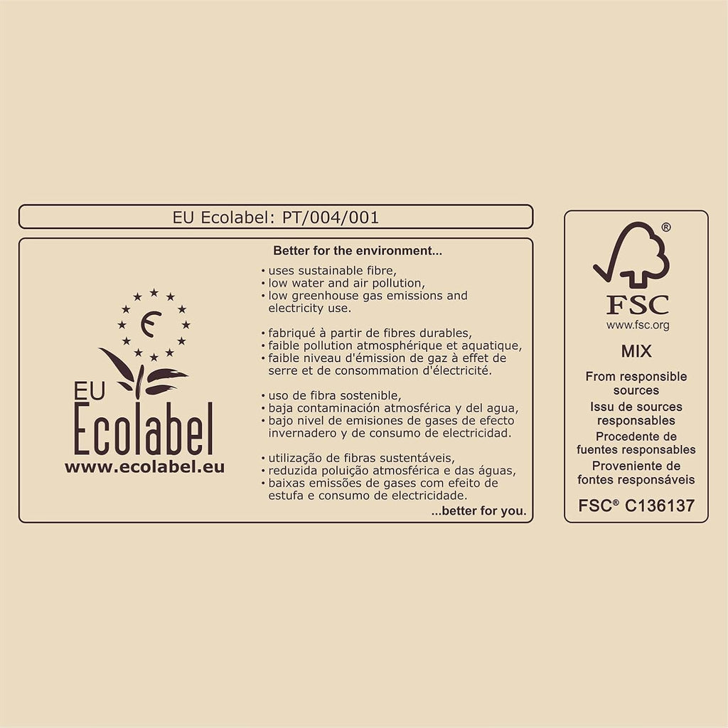 Hârtie igienică Renova Jumbo Love&Action, 12 role premium, 90 M, hârtie kraft, 2 straturi, certificată FSC & Ecolabel