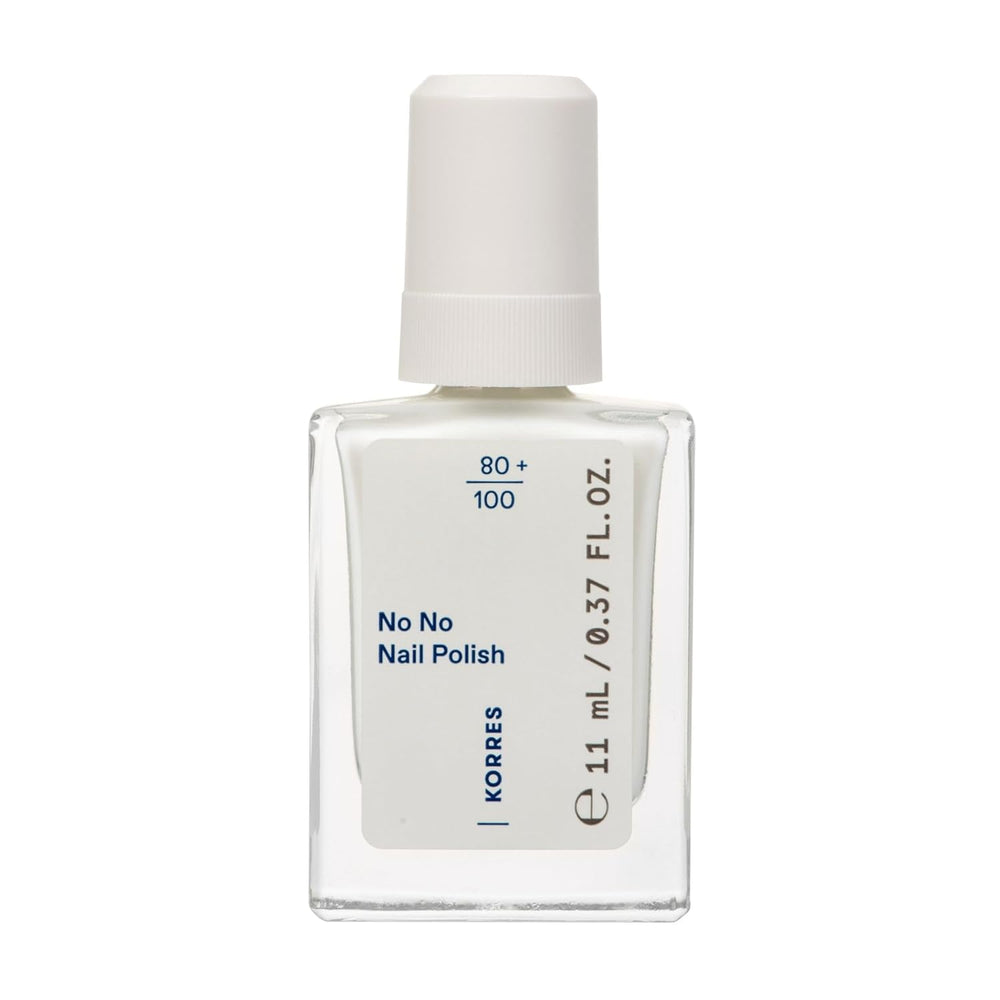 KORRES No No báze laku na nehty - 10% veganská báze bez uvolňování, pro dlouhotrvající barvu odolnou proti odlupování, 11 ml - přirozeně pěstěné nehty, bez škodlivých látek