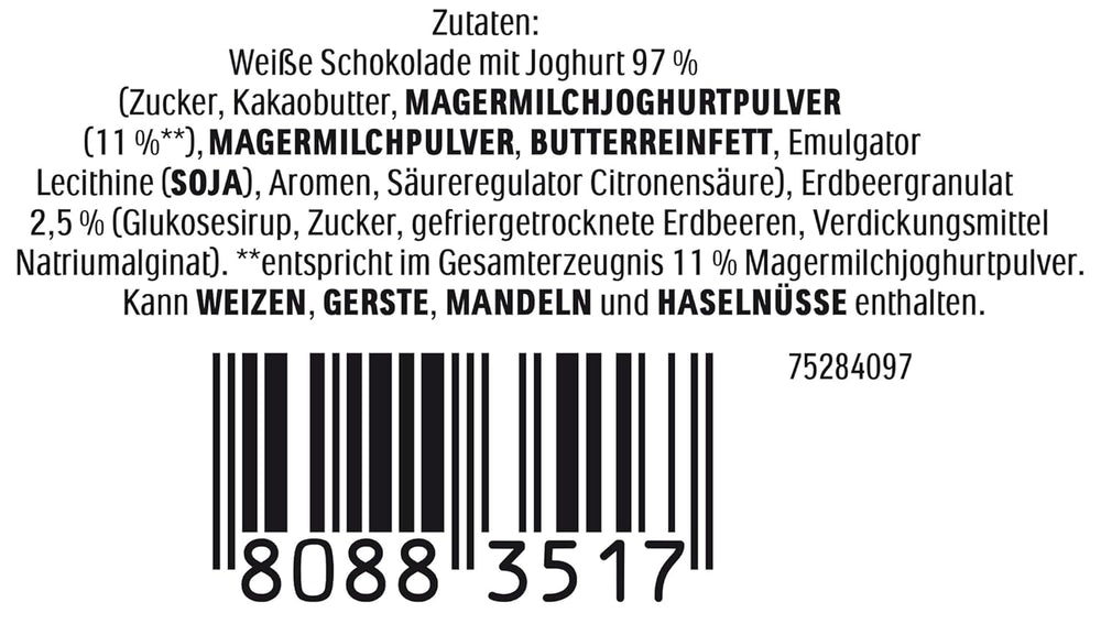 Velikonoční zajíček s jogurtem 75g – Čokoládový zajíček na Velikonoce – Bílá čokoláda s jogurtem a ovocnými jahodovými chipsy – Čokoládový zajíček na Velikonoce a velikonoční košík – Čokoládový dárek – Velikonoční dárek