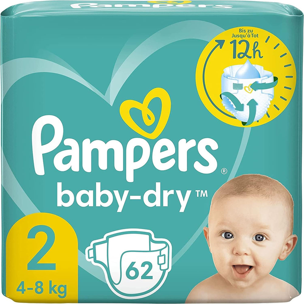 Plenky Pampers Baby-Dry, velikost 8, 43 plen, od 19 kg, balení Jumbo+