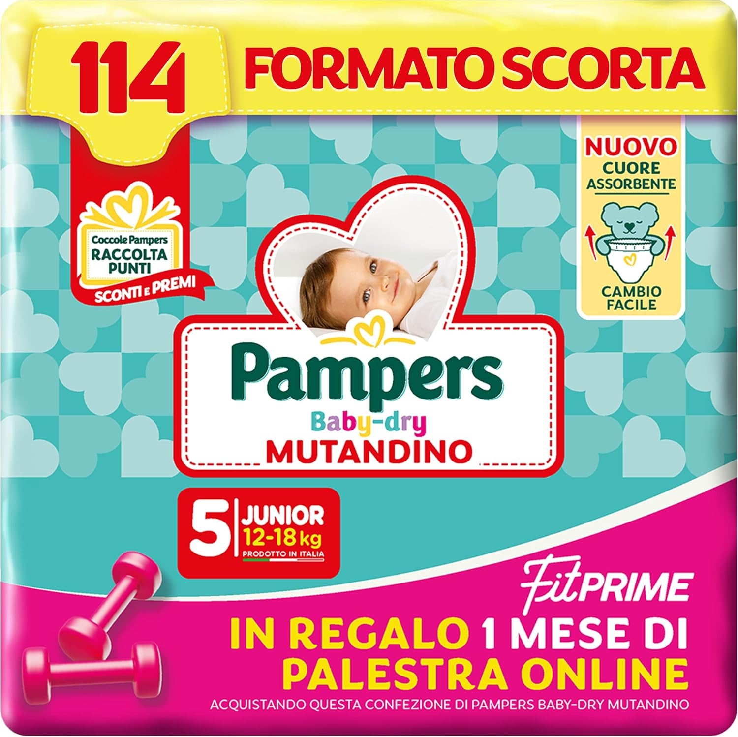 Plenky Pampers Baby Dry Pants a Fit Prime Maxi, velikost 138, velikost 4 (8-15 kg), 1 měsíc zdarma online v posilovně