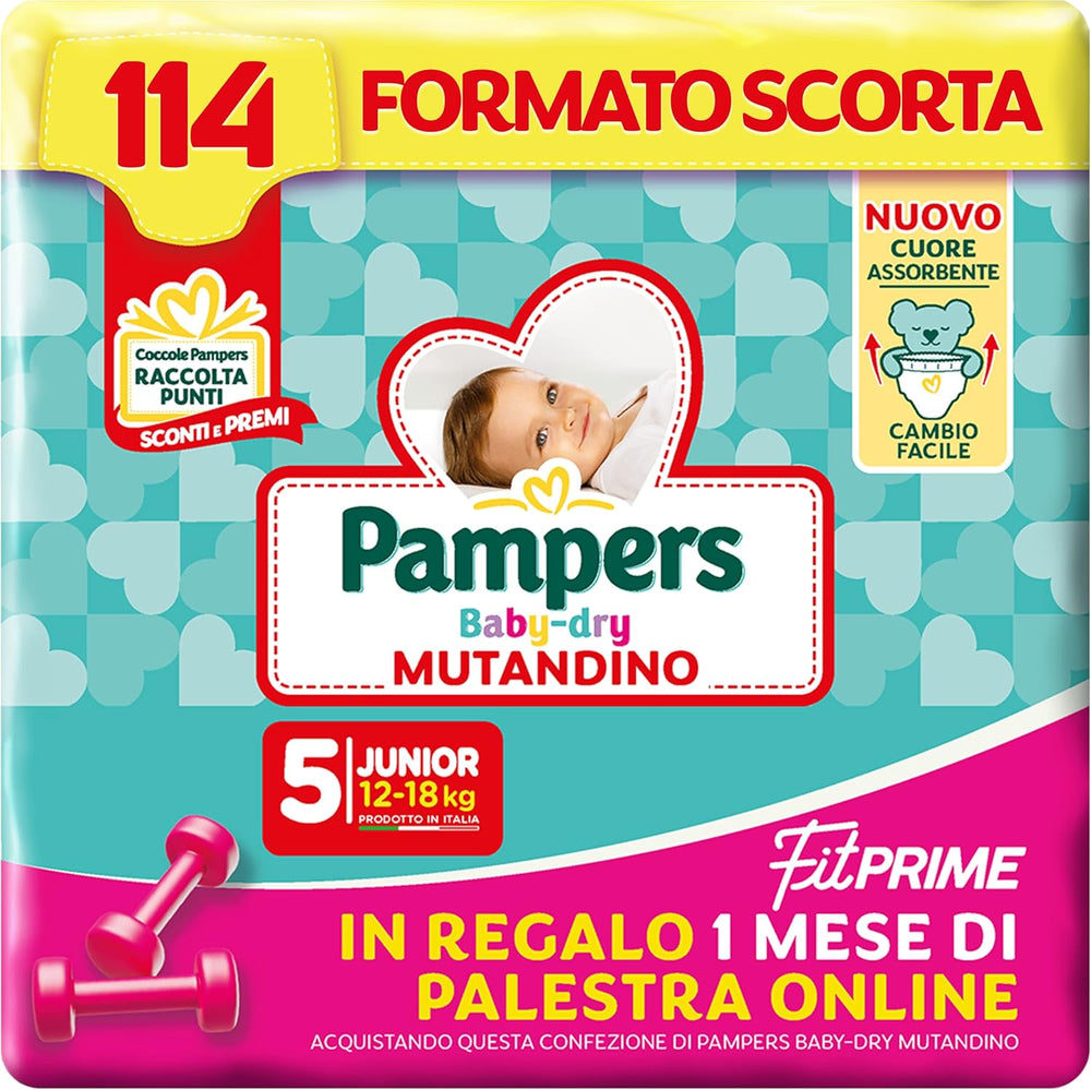 Plenky Pampers Baby Dry Pants a Fit Prime Maxi, velikost 138, velikost 4 (8-15 kg), 1 měsíc zdarma online v posilovně