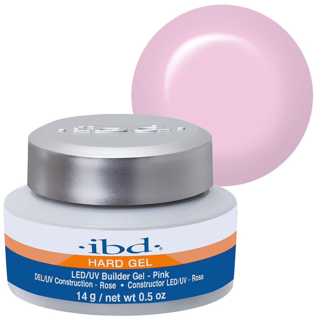 IBD Hard Gel – Gel de construcție LED/UV roz II, 1 pachet (1 x 56 g) – Fabricat în SUA – Construcție unghii acasă – Fără programări sau saloane de unghii zgomotoase