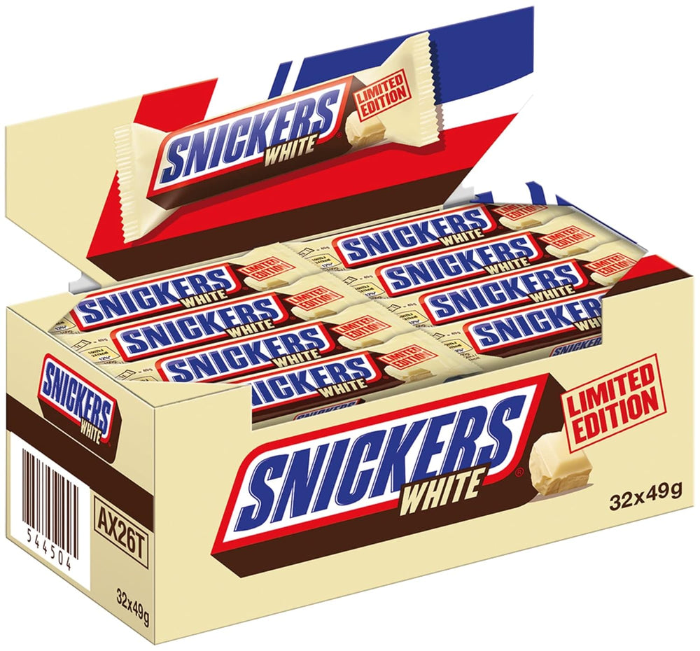 Velké balení čokolády obsahující 32 čokoládových tyčinek po 50 g.