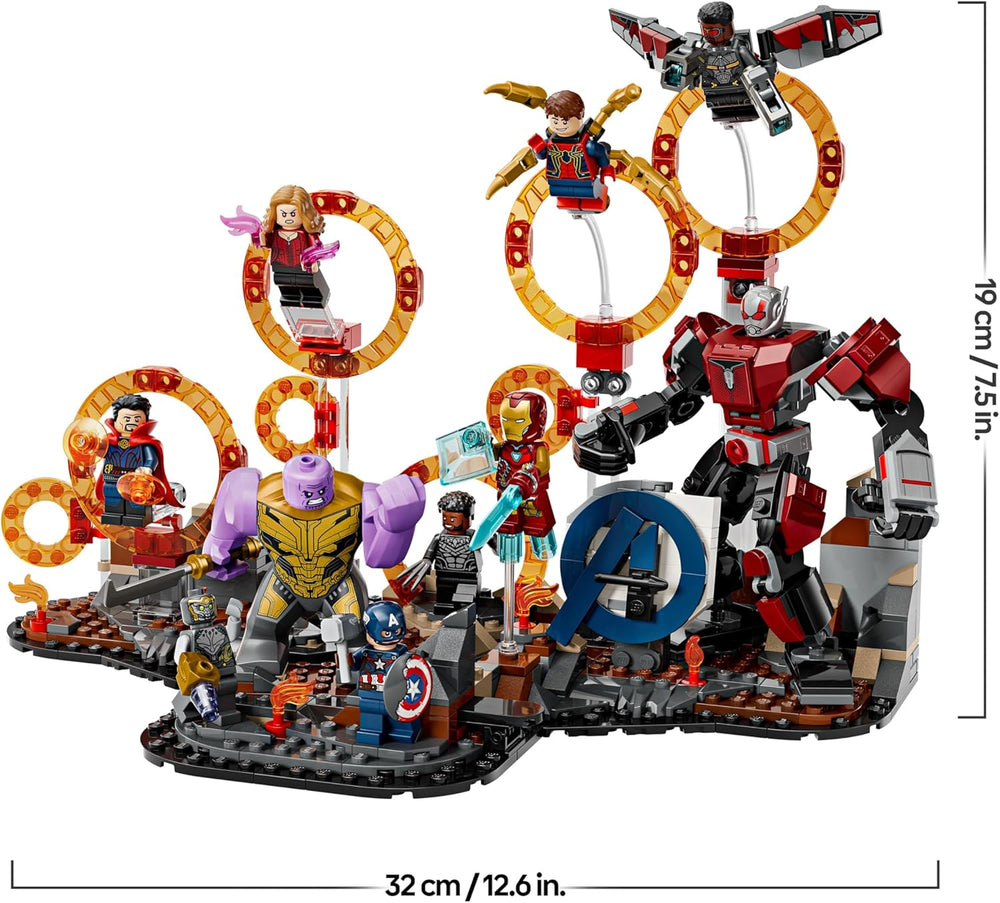 LEGO ǀ Marvel Avengers: Endgame Letzter Showdown - Bauspielzeug s 10 minifigurkami, darunter Captain America, Iron Man, Black Panther & Dr. Strange - Kreatives Geschenk für Jungen und Mädchen 76323