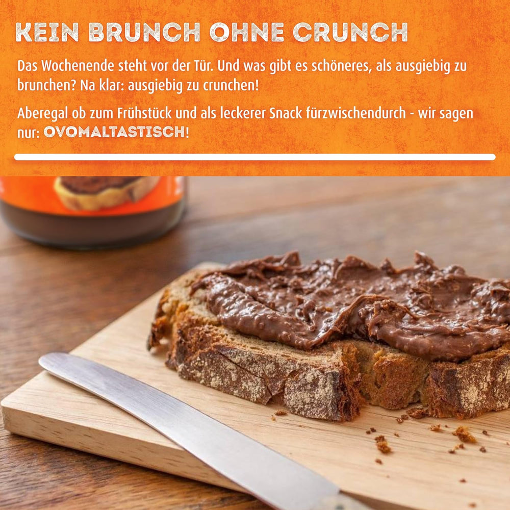 Ovomaltine OVO BREAK Oplatka a čokoládová tyčinka - křupavá svačina s nezaměnitelnou chutí našeho oblíbeného Creme Crocante, přirozeně bez palmového oleje (4 x 39 g)