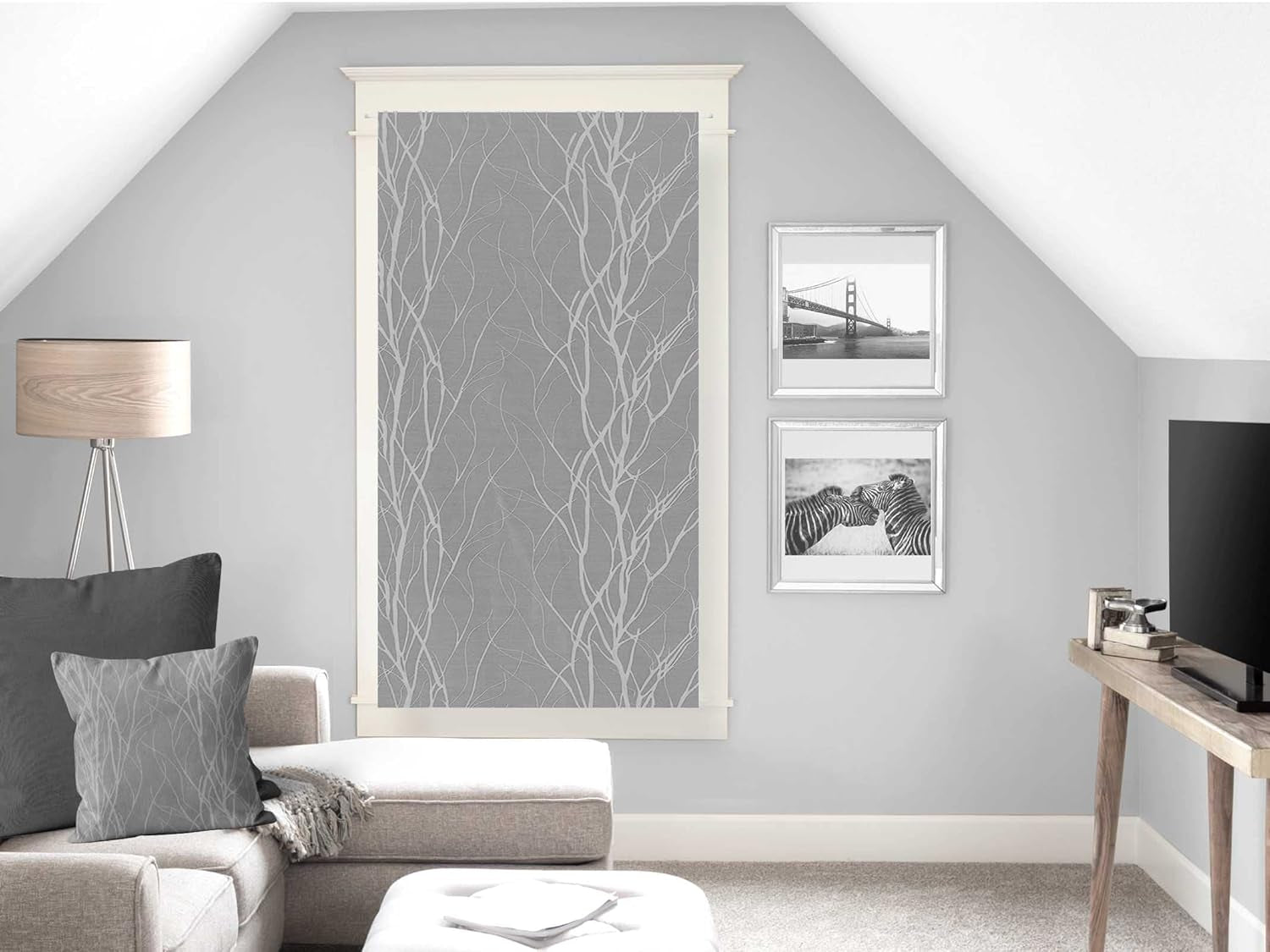 Soleil D'Ocre Liane Bise-Bise, Polyester, Bílá, 70 X 200 Cm Peřiny a přikrývky Naty Shop Šedá V160 X Š60 Cm (balení 1 ks)