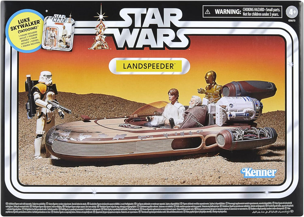 Star Wars Colecția Vintage Landspeeder & Luke Skywalker, Star Wars: O nouă speranță Figura de acțiune și vehicul, 9,5 cm Action figures Naty Shop Titlu implicit