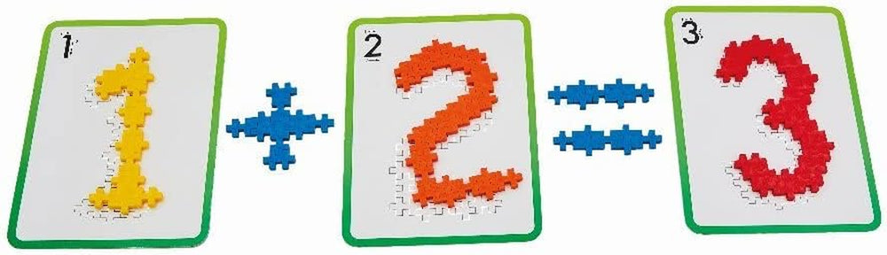 Plus-Plus 9603909 Geniales Konstruktionsspielzeug, Naučte se stavět, ABC & 123, Kreativ-Bausteine, 600 Teile