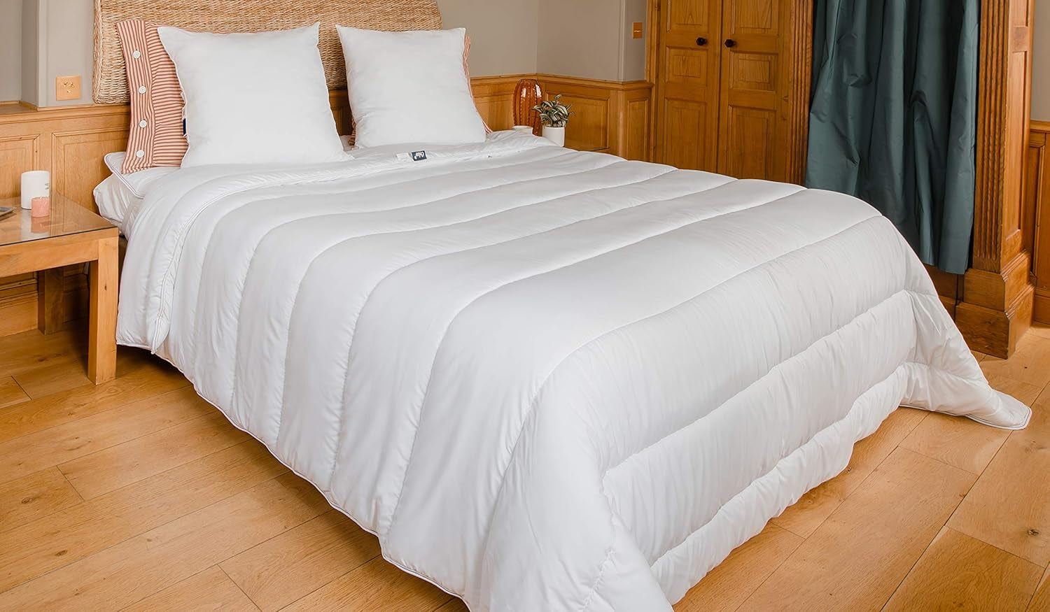 COLAS NORMAND - Ekologická přikrývka - teplá - 240 X 220 Cm - obálka a výplň z recyklovaných lahví - měkká, hedvábná a pohodlná - pečlivá výroba Přikrývky a přikrývky Naty Shop