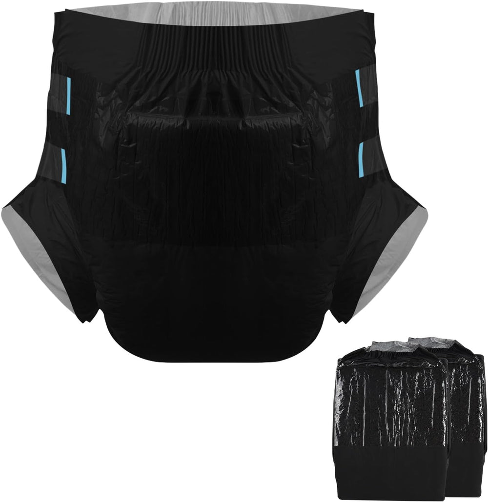 Plenky pro dospělé CutiePlusU, suchý povrch, maximální savost přes noc, jednorázová inkontinenční plenka - modrá, růžová, bílá, 3 balení (střední 71-96 cm)