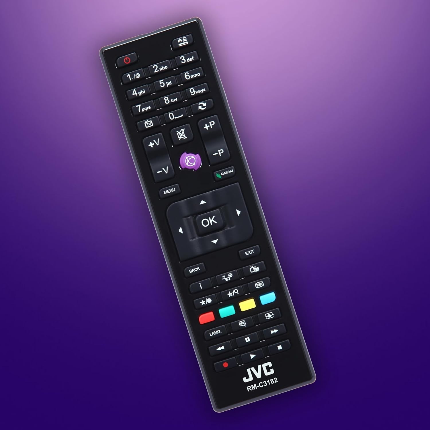 Televizor JVC LT-40VF4455 de 40 de inci, televizor Full HD cu diagonală de ecran de 102 cm și tuner triplu integrat, televizor LED negru