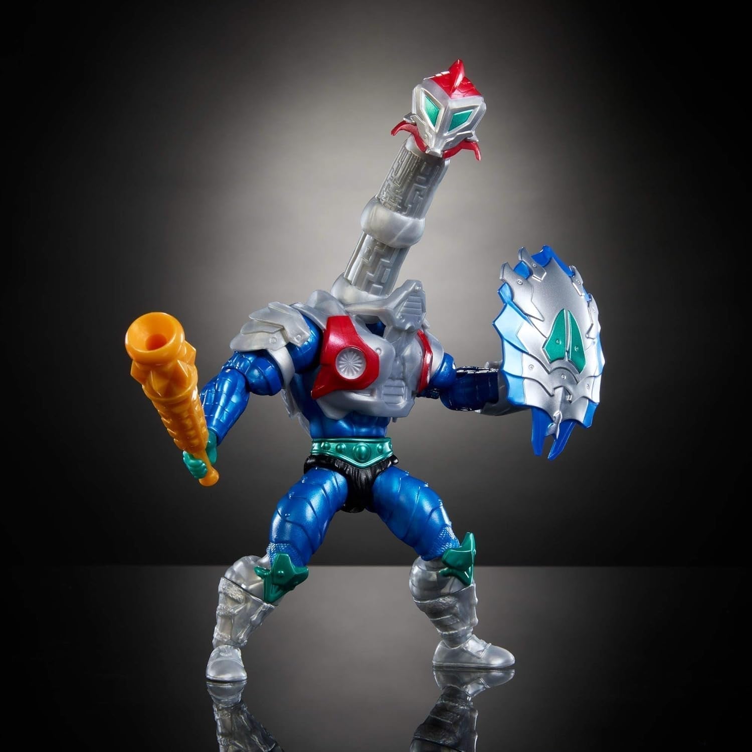 Masters of the Universe Origins Turtles of Grayskull Mekaneck Reptile Wars Pohyblivá akční figurka, Teenage Mutant Ninja a MOTU Crossover Hero Toy, JBN00, [Multicolor] Akční figurky Naty Shop