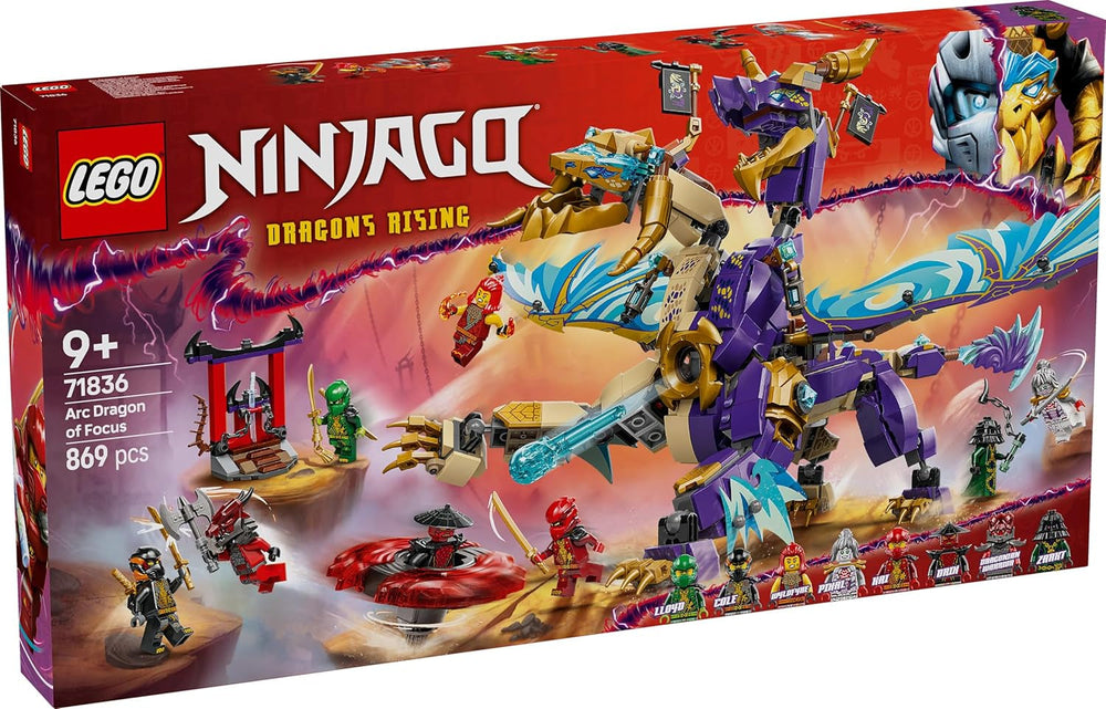 LEGO NINJAGO Lightbow Dragon - hračka s 8 minifigurkami a Spinjitzu kolem - interaktivní ninja stavební hračka pro chlapce a dívky starší 9 let - tip na dárek pro fanoušky 71836 Stavebnice Besuche den LEGO-Store