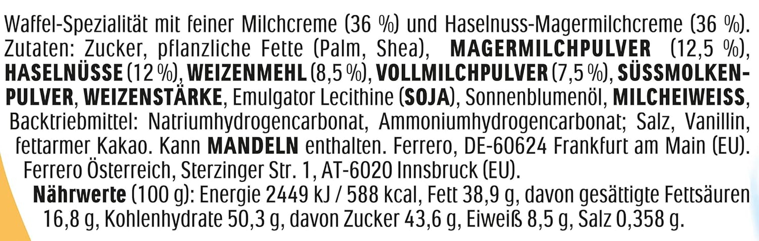Kinder Happy Hippo Lískový ořech - Speciální křupavé oplatky s mlékem a lískooříškovým krémem - Karnevalové a Mardi Gras sladkosti - 1 balení obsahující 5 jednotlivých tyčinek po 20,7 g