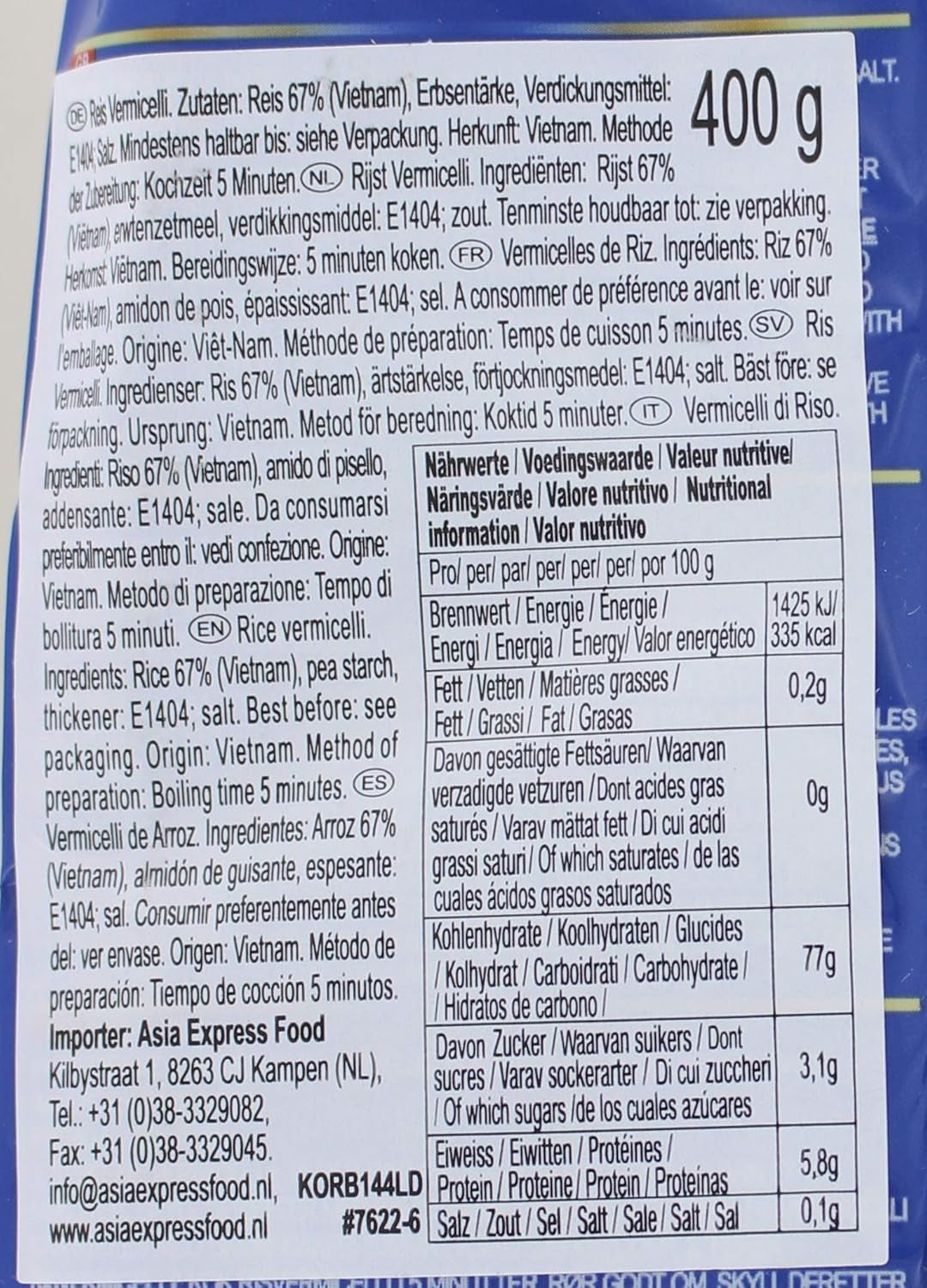 ACECOOK – NEBO rýžové nudle – (1 X 400 GR)