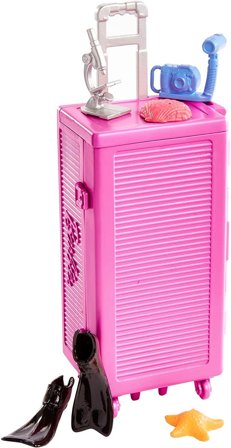 Barbie You Can Be Anything Serie, Meeresbiologin, 1x Puppe mit blonden Haaren, Badeanzug, Delphin, Accessoires, Geschenk für Kinder, Spielzeug ab 3 Jahre,HMH26