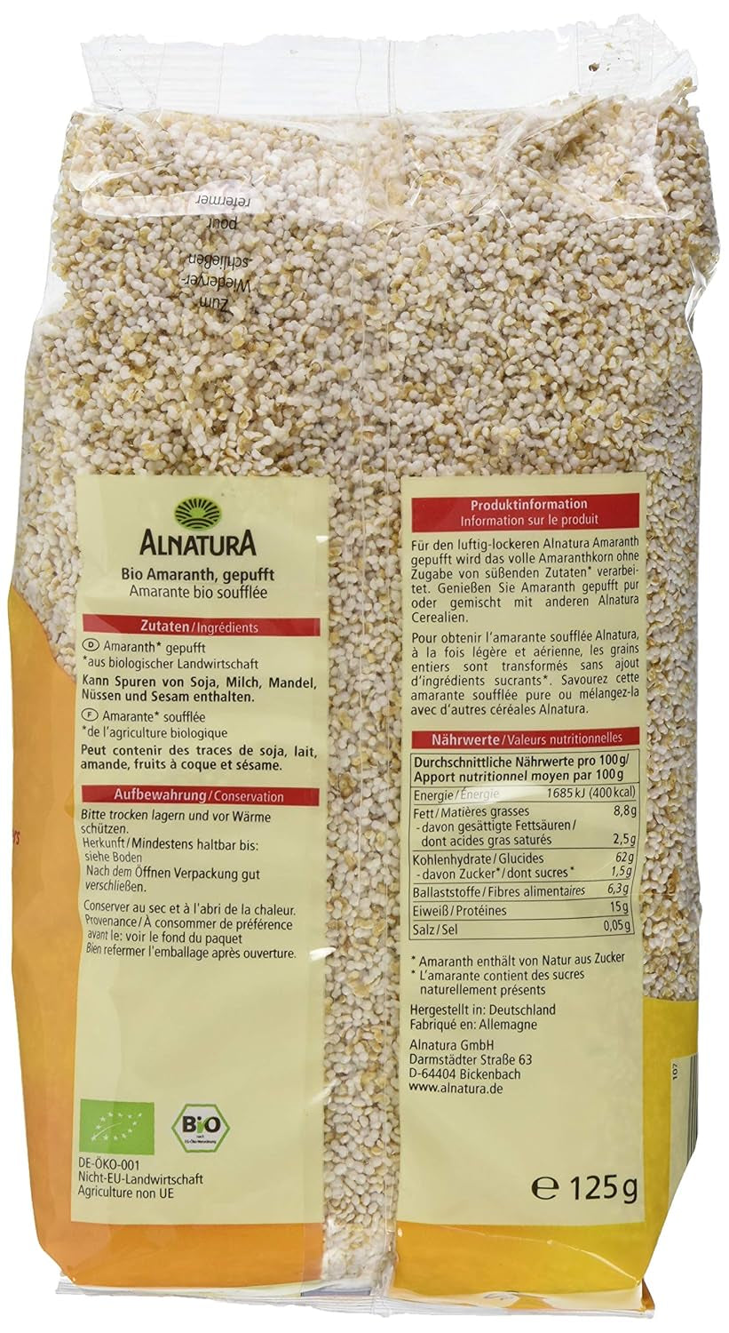 Bio expandovaný amarant, 125g