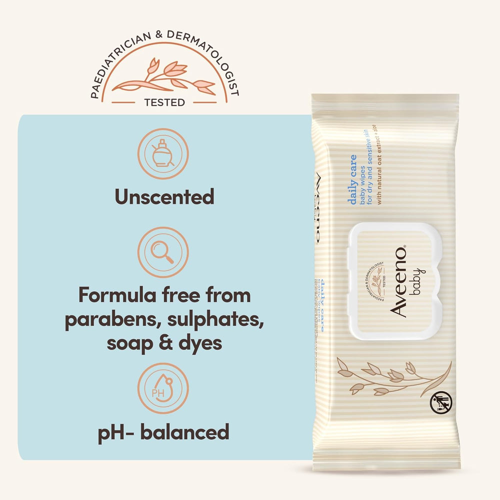 Vlhčené ubrousky pro každodenní péči, jemně a účinně čistí citlivou pokožku, Baby Essentials, bílé, 12 kusů (celkem 864 ubrousků)