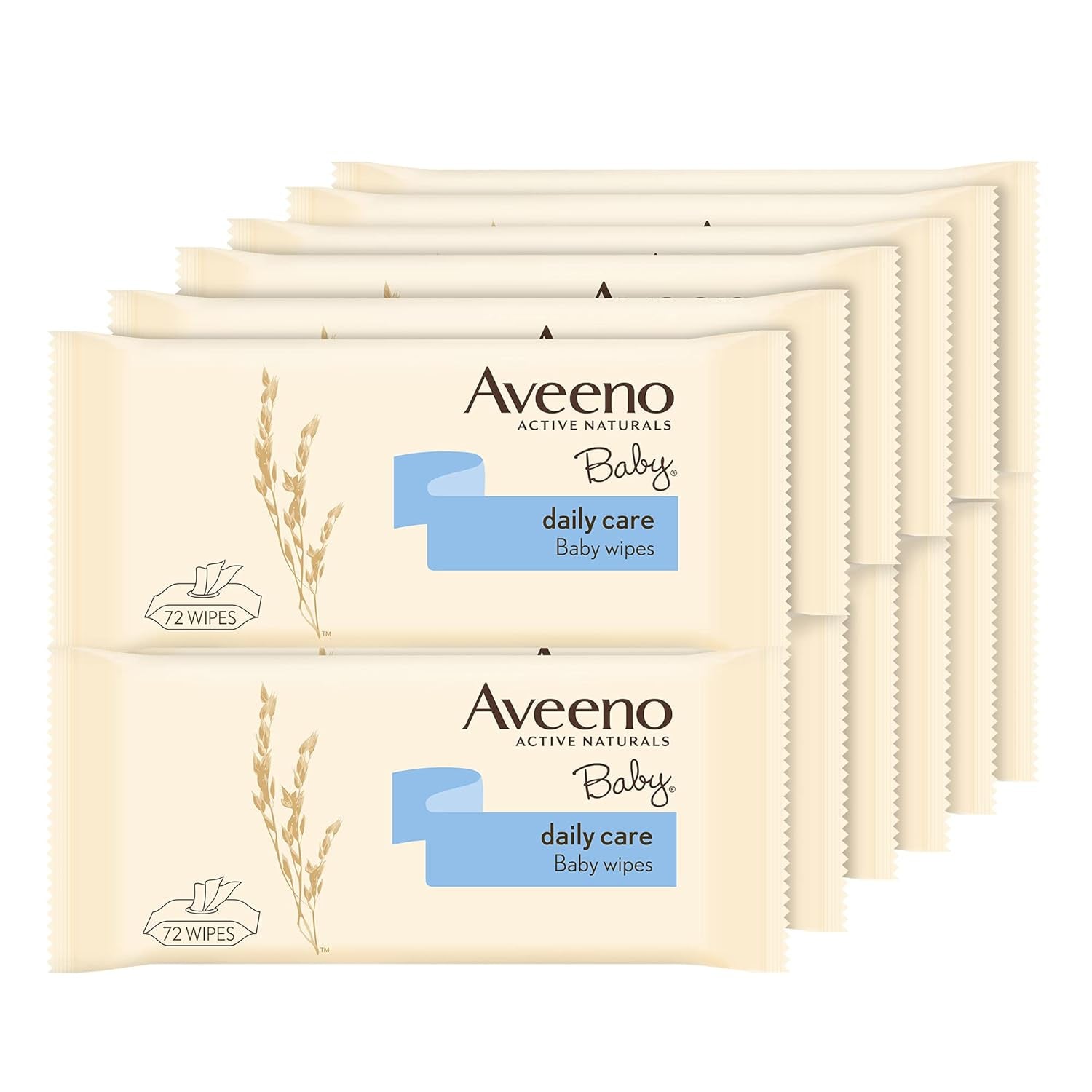 Čistící ubrousky Daily Care, bez sulfátů a alkoholu, 12 x 72 kusů