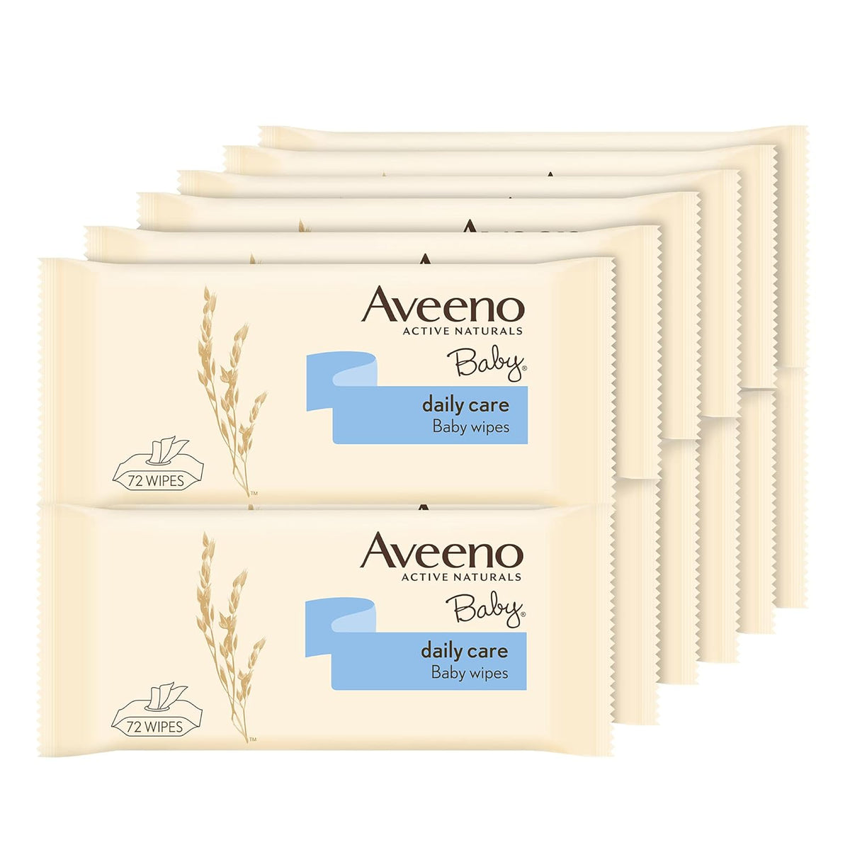 Čistící ubrousky Daily Care, bez sulfátů a alkoholu, 12 x 72 kusů