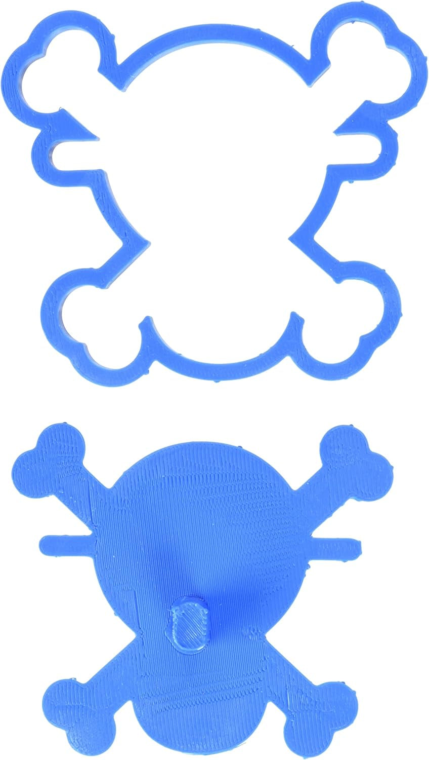 Formă de biscuiți tip „one piece”, plastic, albastră, 8 x 7 x 1,5 cm