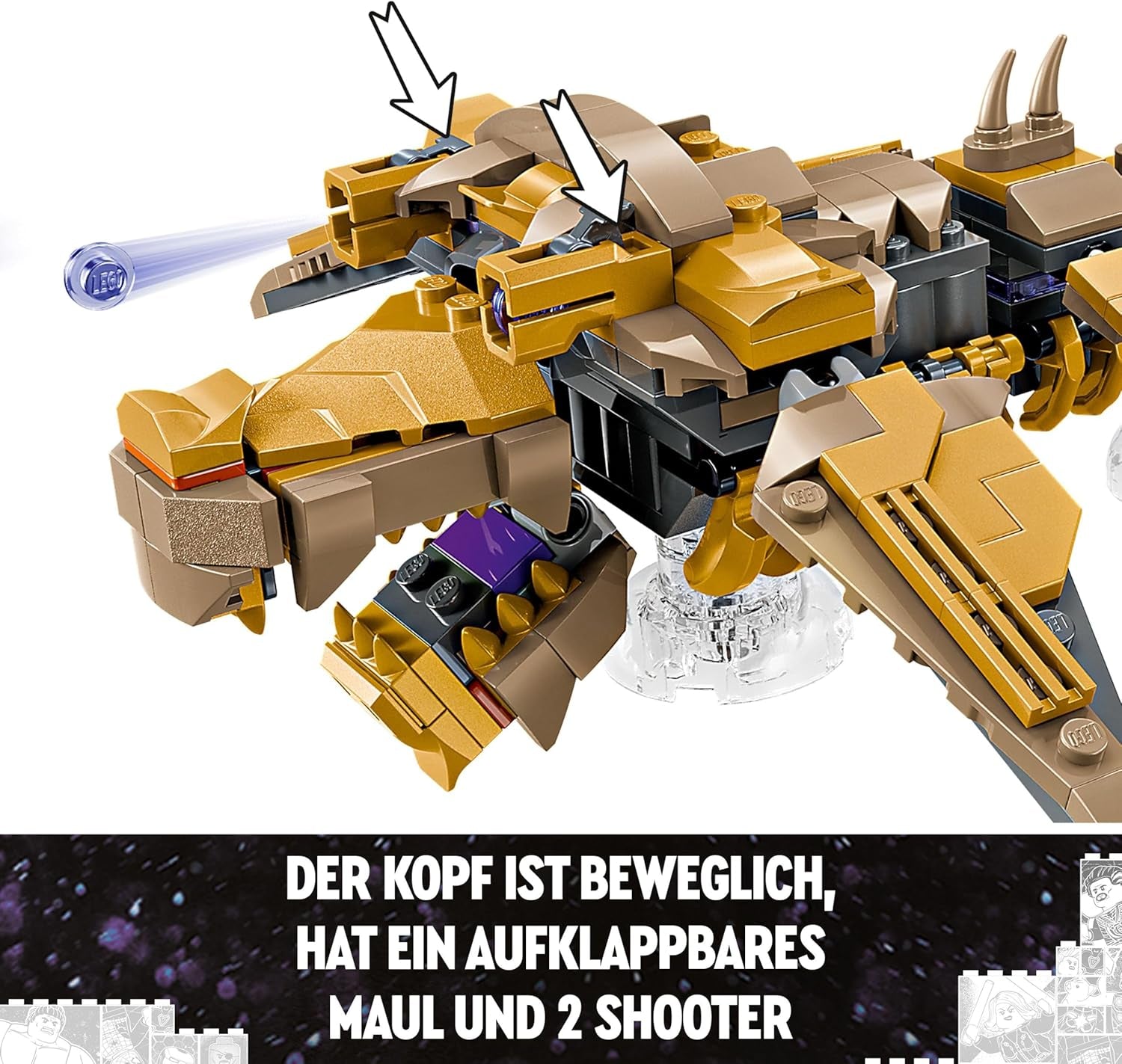 LEGO Marvel Avengers vs. Stavebnice Leviathan s Hulkem a Kapitánem Amerikou, Lokim, Černou vdovou a Chitauri Minifigurky Hrací sada Avengers pro chlapce a dívky 7+ 76290 Stavebnice Besuche den LEGO-Store