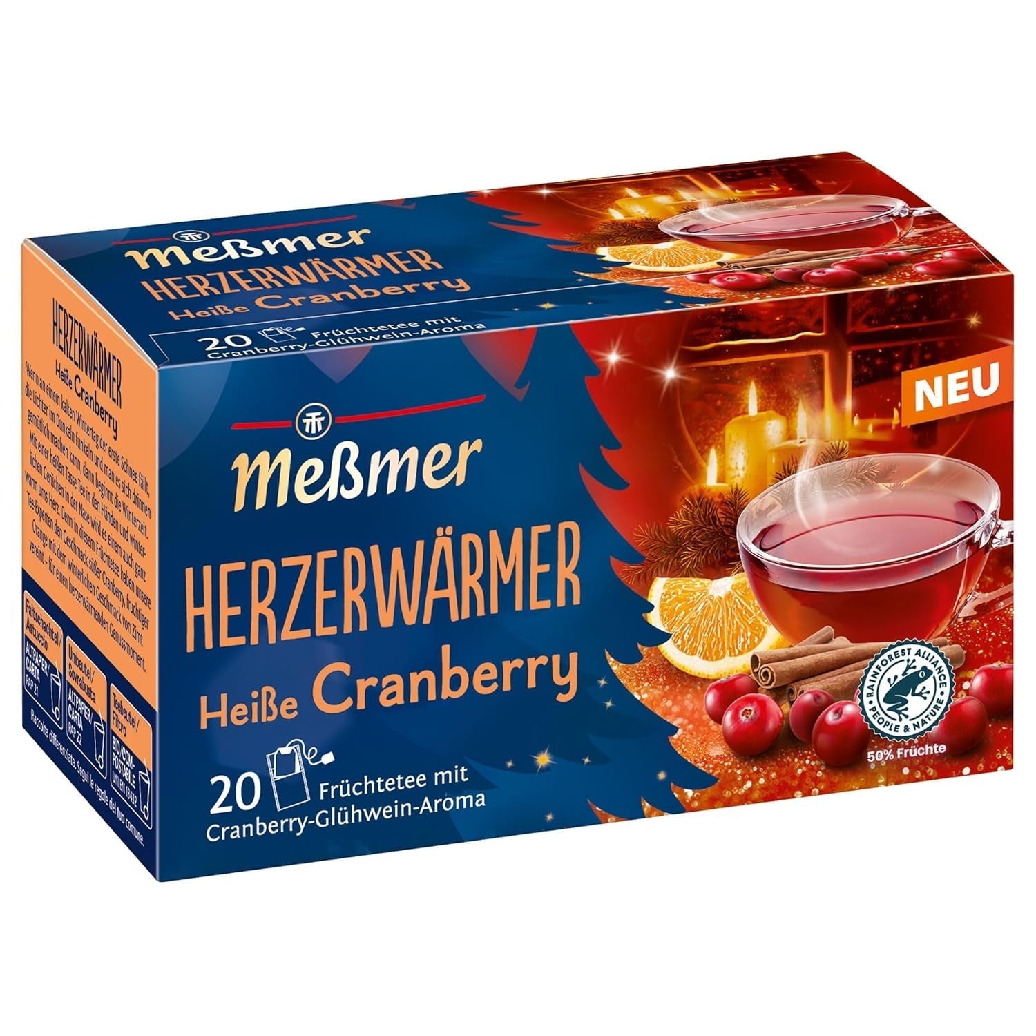 Meßmer Mere confiate | Ceai de fructe cu aromă de mere caramelizate | 20 pliculețe de ceai | Aromat și fructat