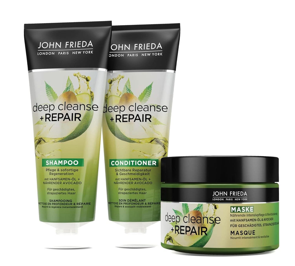 John Frieda, reparační šampon pro poškozené vlasy Detox+Repair, 250 ml Sprcha a vana Naty Shop