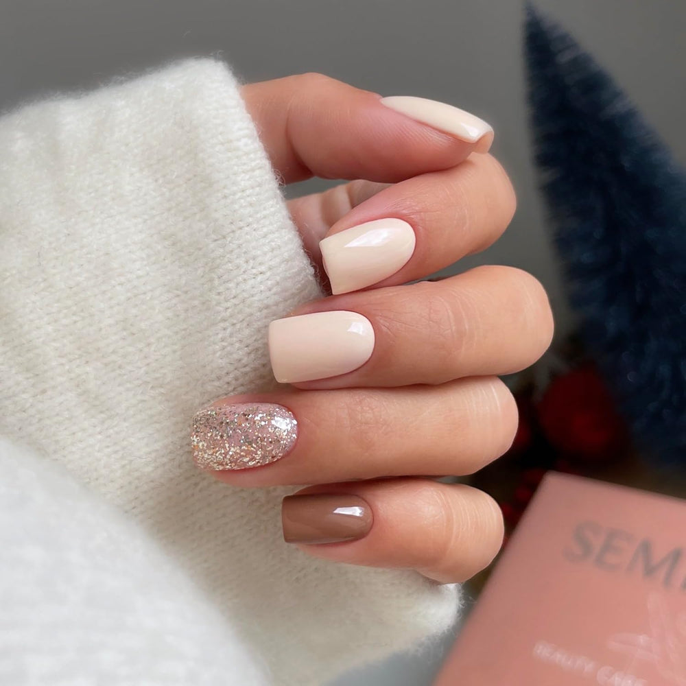 UV lak na nehty Semilac 260 Light Gold 7ml Platinum Collection