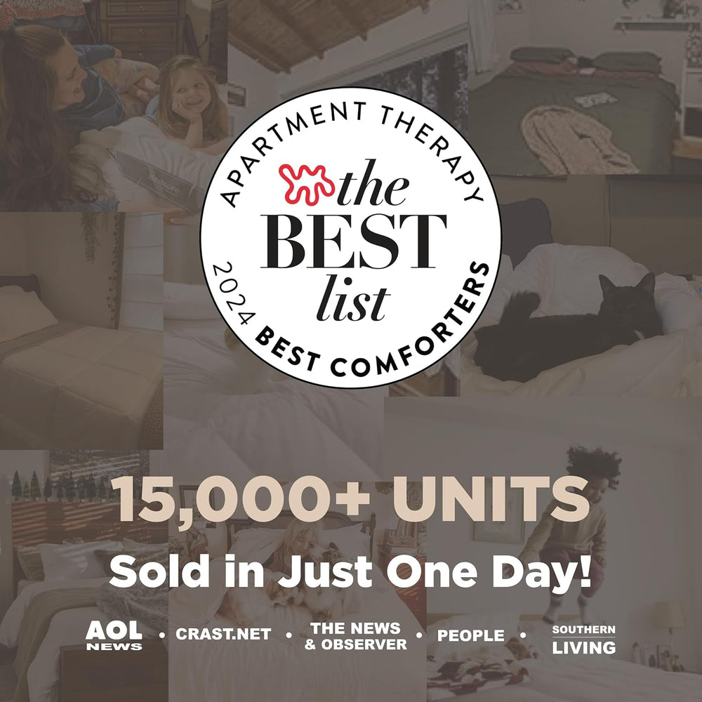 BEDSURE Prošívaná přikrývka plná/královna (88"X88") Bílé přikrývky a přikrývky Naty Shop