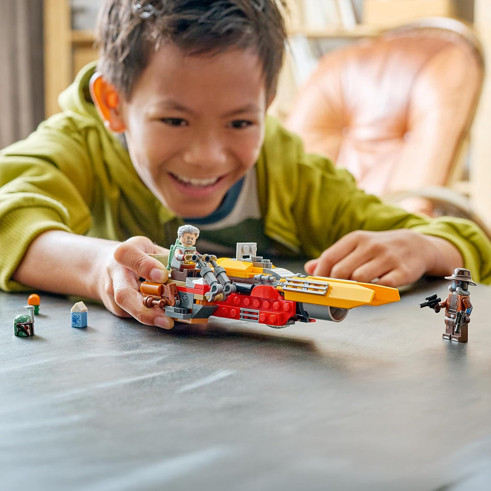LEGO Star Wars 75437 Cobb Vanths Speeder - vč. Cobb Vanth & Cad Bane Minifiguren sowie Blaster & Jetpack - Geschenk für Jungen ab 7 Jahren und Fans von The Mandalorian